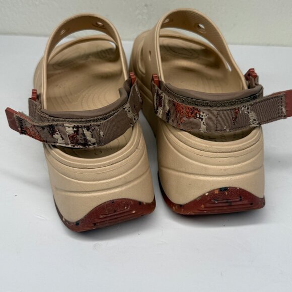 Crocs Hiker Xscape Sandals Slingback Platform Beige Water Resistant Size W11 M9